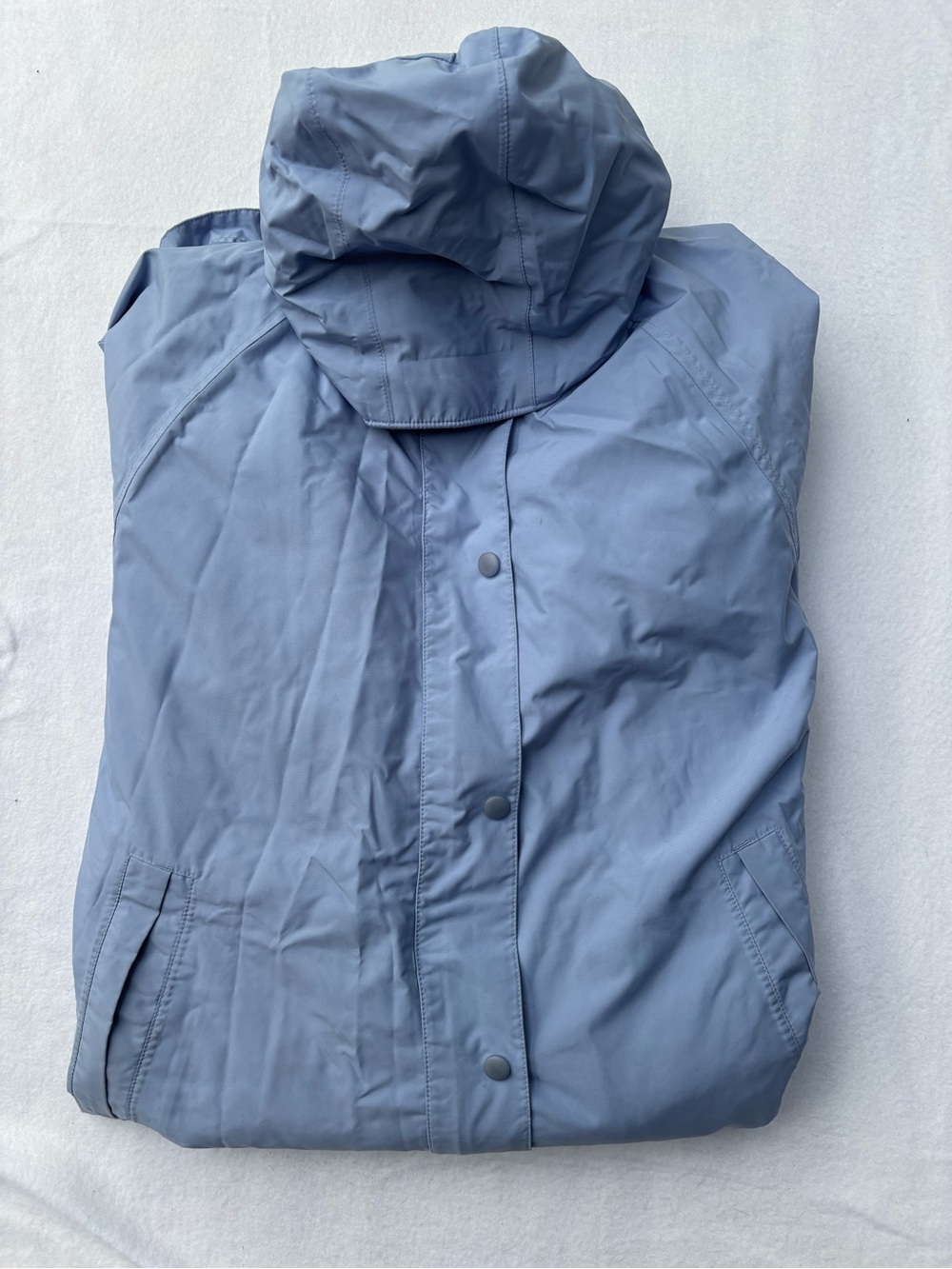 Vintage L.L. Bean Light Purple Hooded Rain Trench Coat